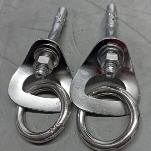 ANCLAJES PARA ROCA-Chapa horizontal-Anilla